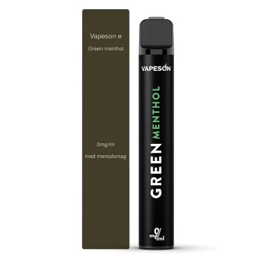 Vapeson E Disposable - Green Menthol 0mg